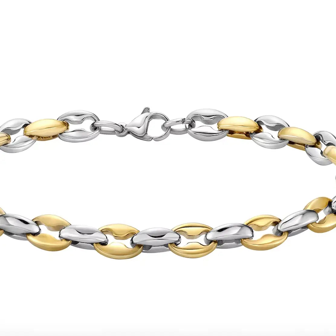 Max Two Tone Mariner Coffee Bean Necklace