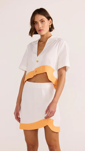 Alora Wave Crop Shirt