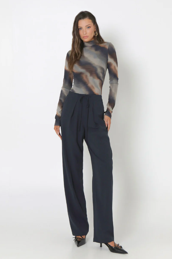 Isabella Long Sleeve Top - Dusk Print