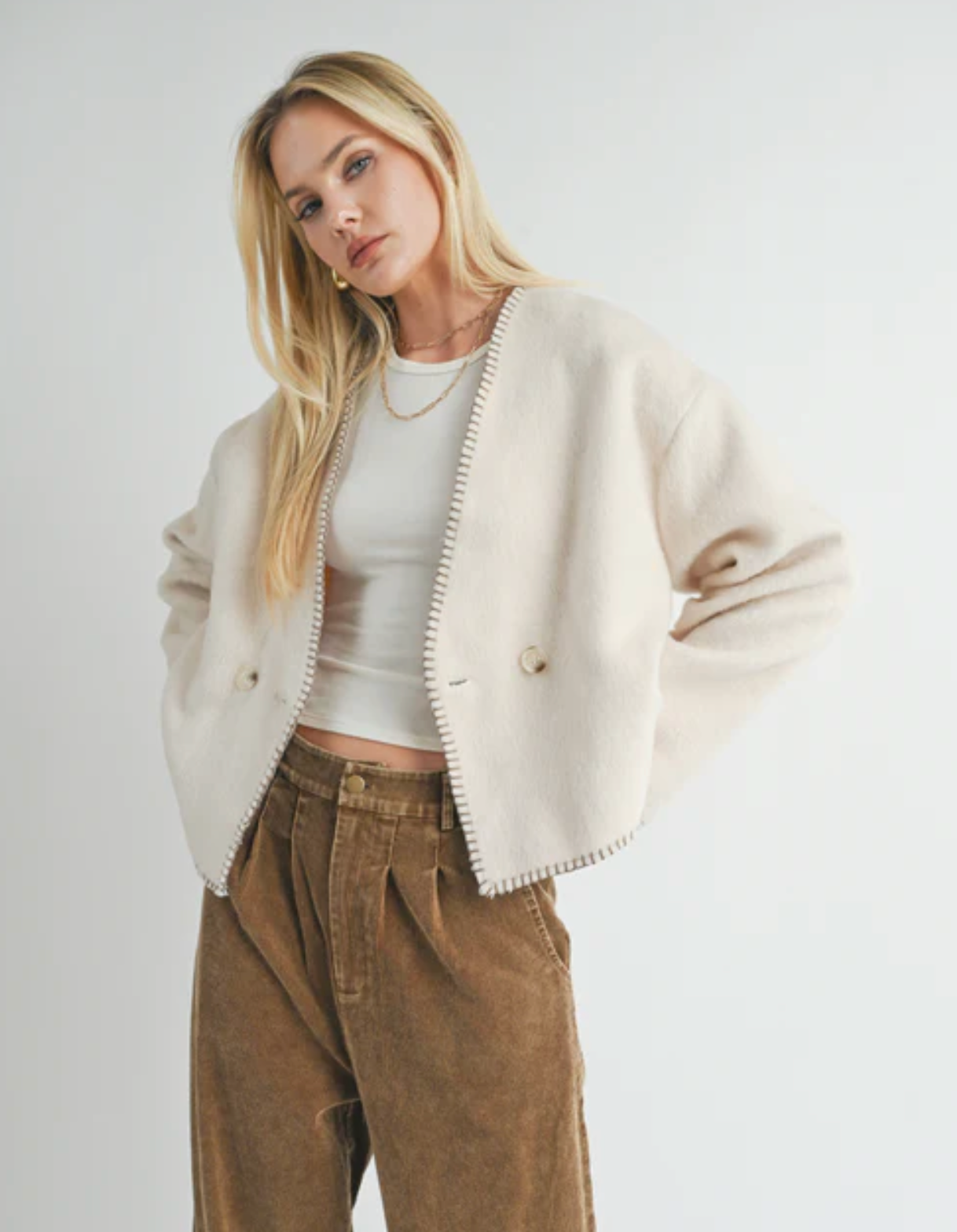 Prestige Contrast Stitch Jacket