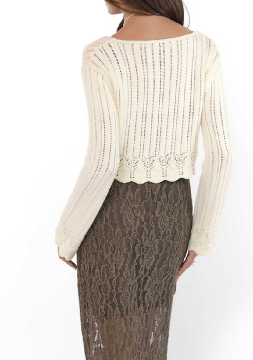 Chamomile Front Tie Cardigan