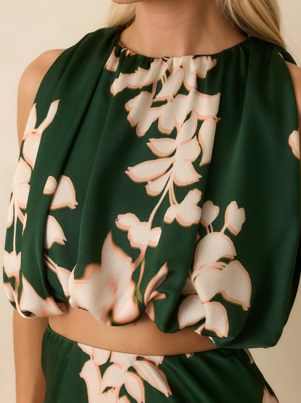 Vilma Rouched Crop Top