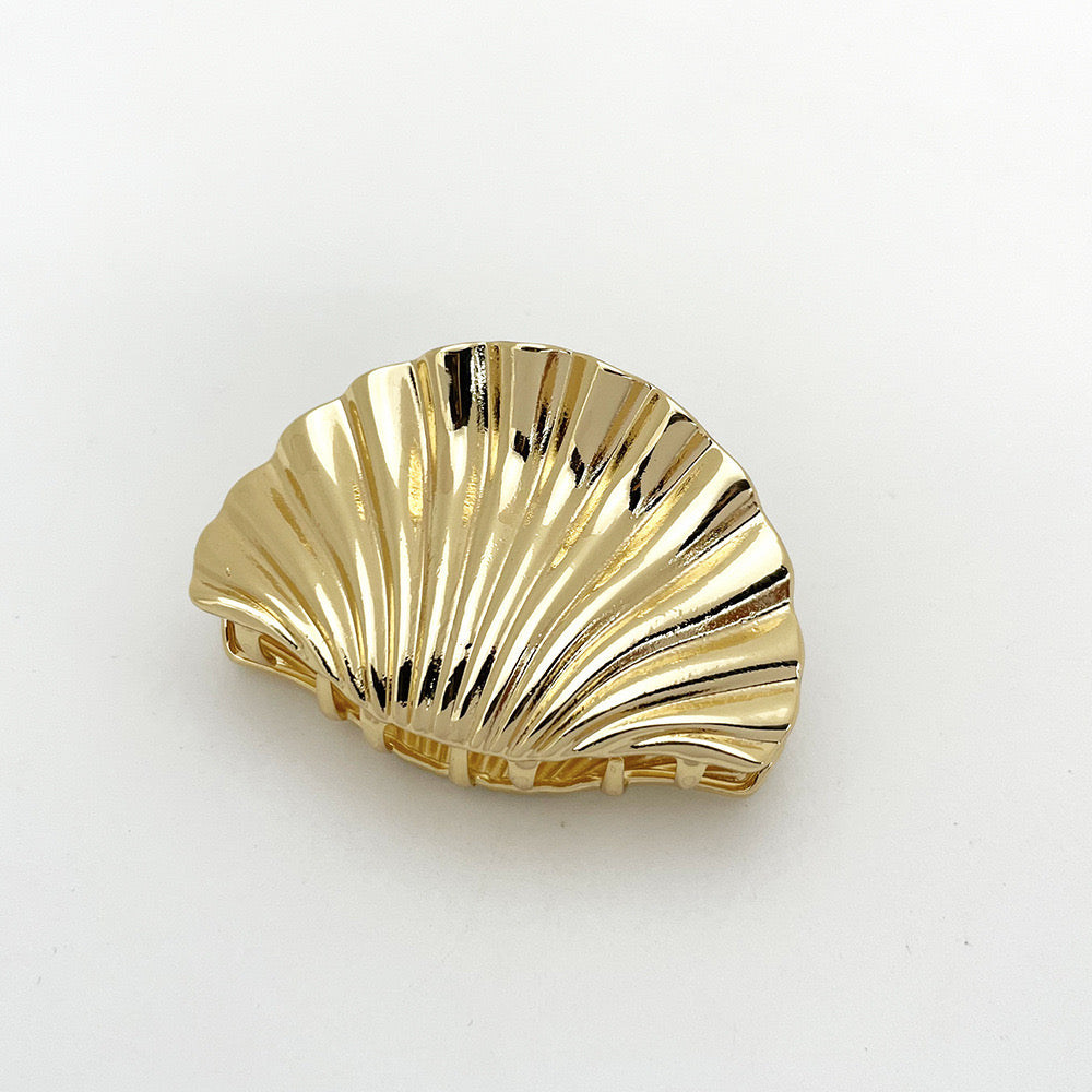 Shell-Shaped Metal Hair Claw Clip