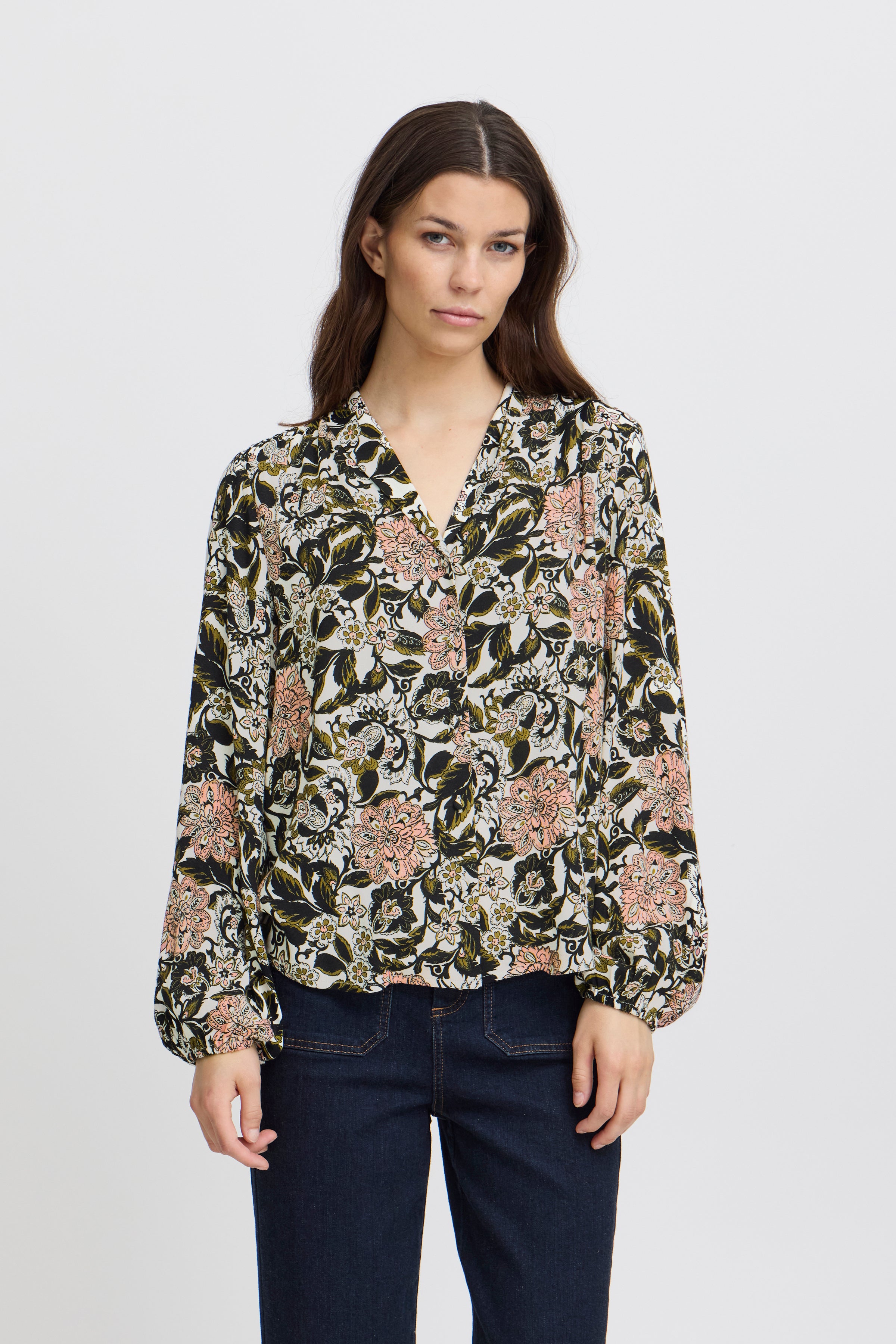 Irrosie Shirt - Vintage Flower Print