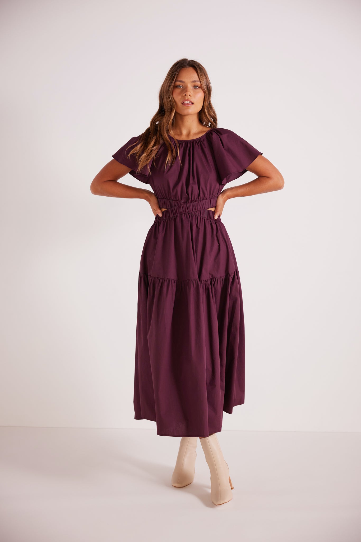 Allegra Cut Out Midi Dress