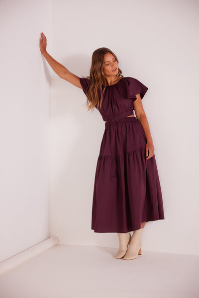 Allegra Cut Out Midi Dress
