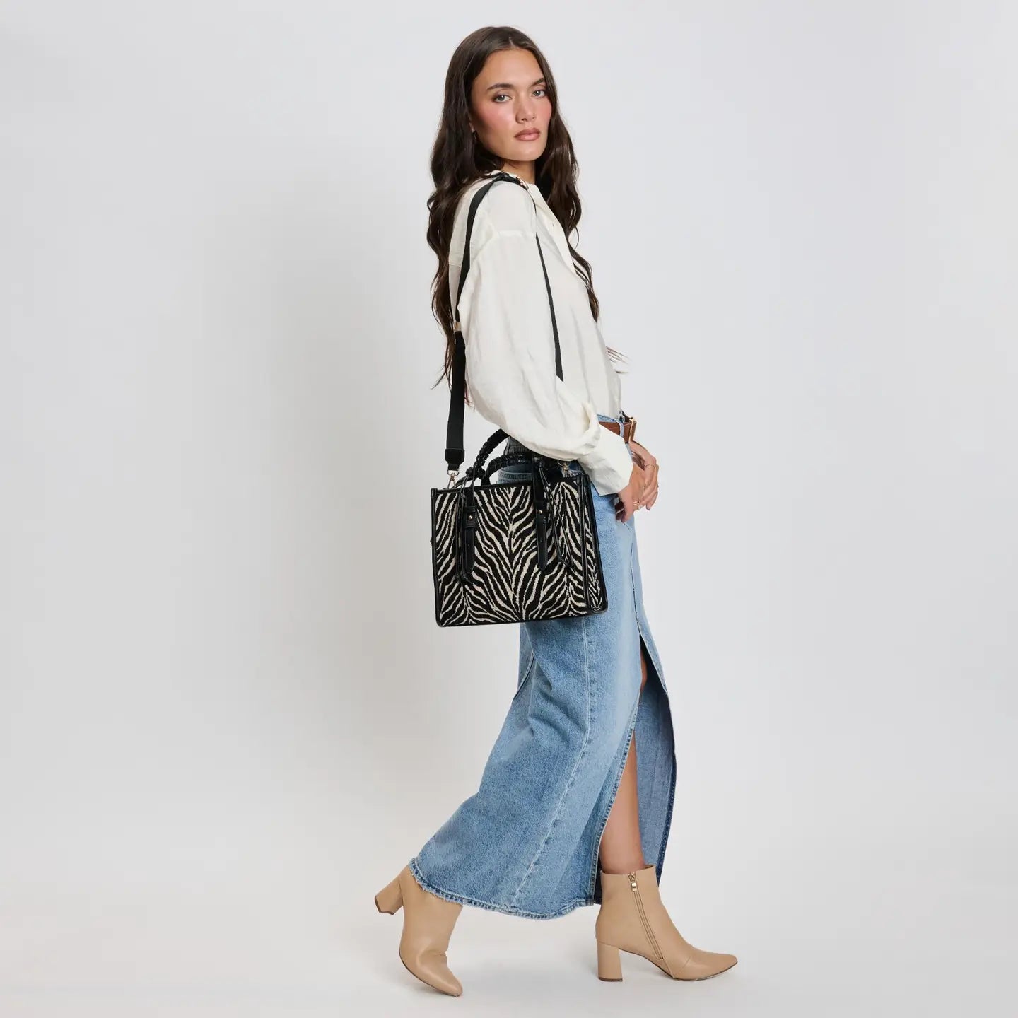 Dinsdale Zebra Print Crossbody