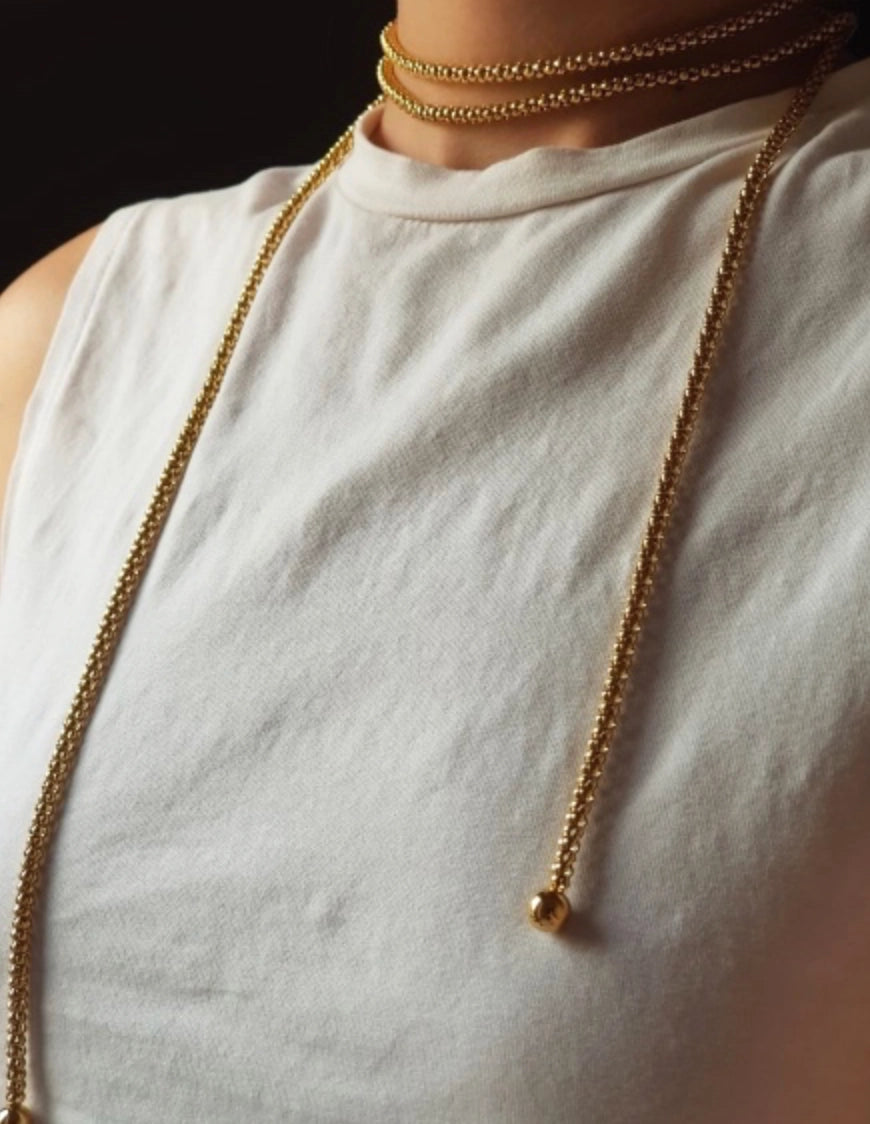 Audrey Lariat Rope Necklace