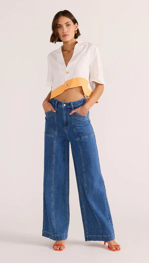 Alora Wave Crop Shirt