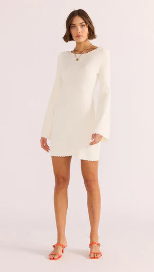 Isla Boucle Knit Mini Dress