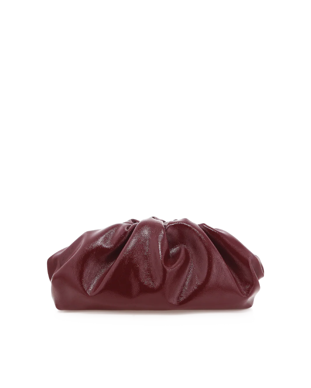 Kyla Clutch - Cherry Crinkle Patent