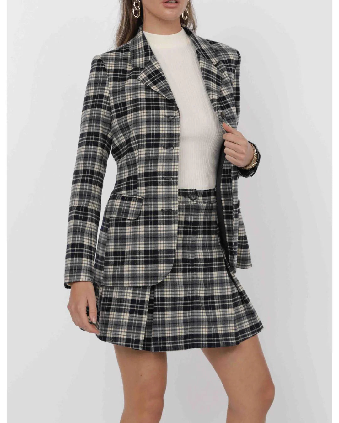 Wilson Plaid Fitted Blazer