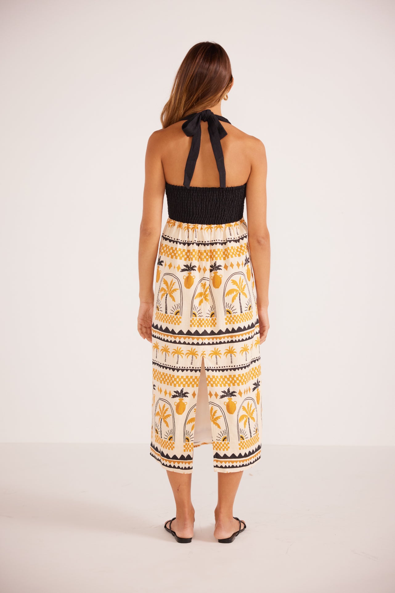 Hestia Halter Neck Midi Dress