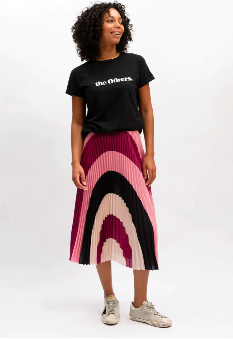 Lilian Pleated Skirt - Sangria