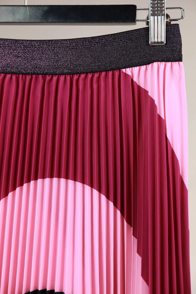 Lilian Pleated Skirt - Sangria