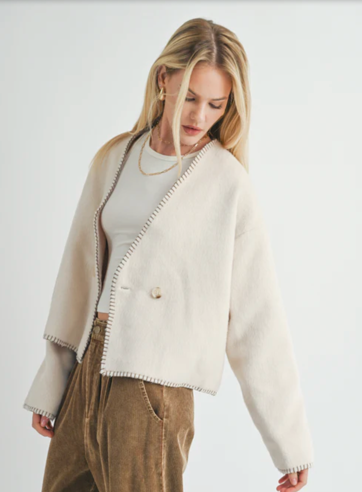 Prestige Contrast Stitch Jacket
