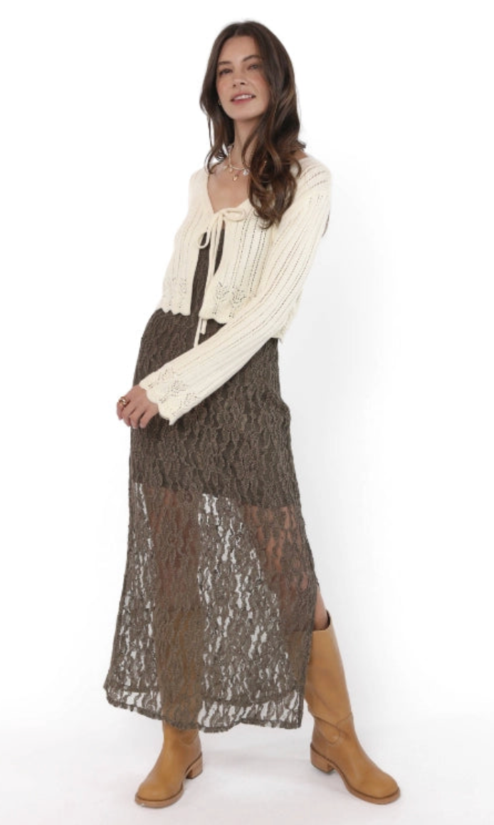 Chamomile Front Tie Cardigan