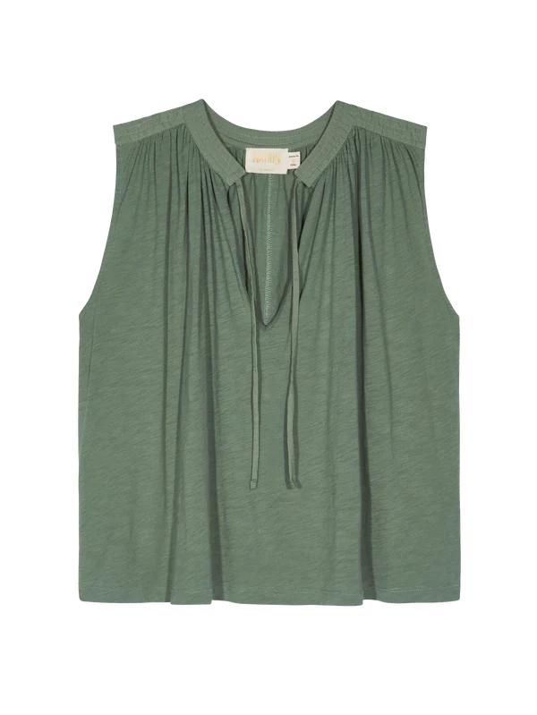 Via - Tie Front Flowy Tank