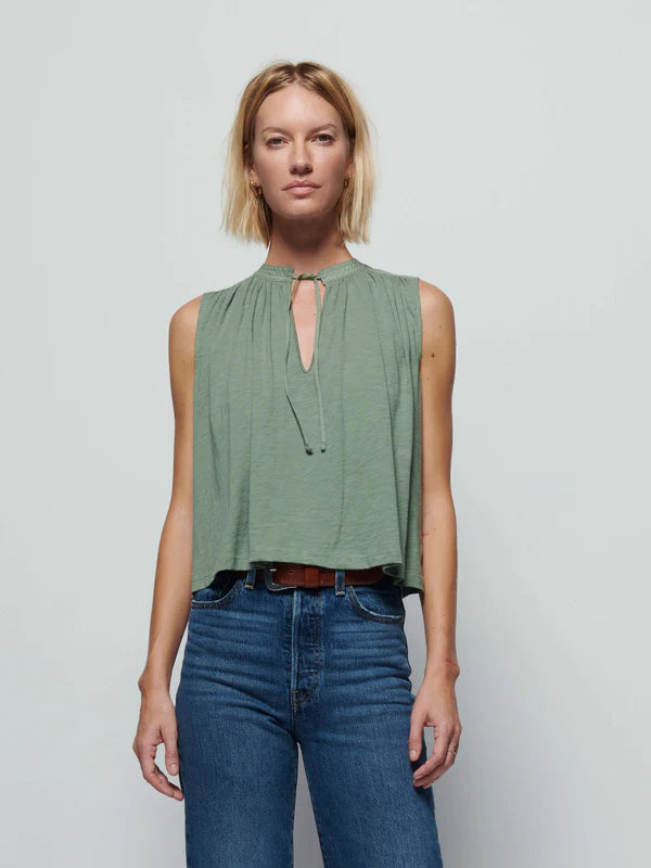 Via - Tie Front Flowy Tank
