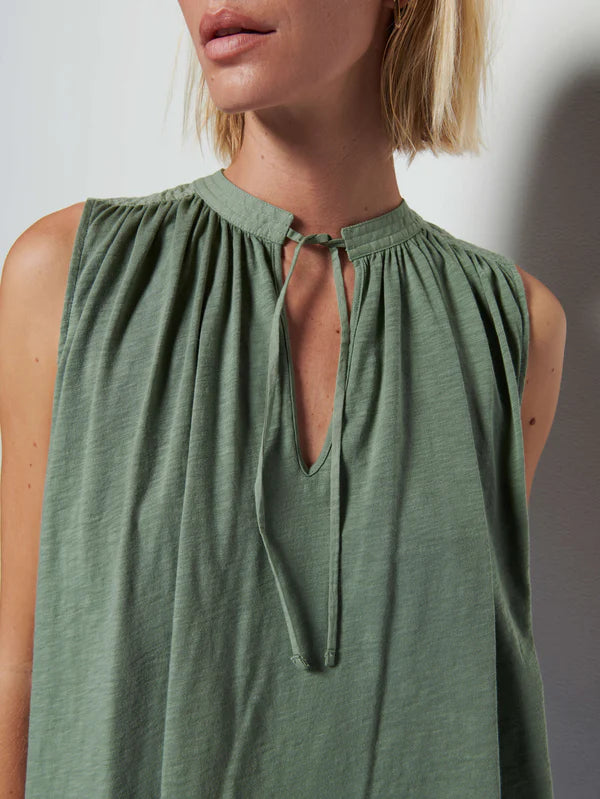 Via - Tie Front Flowy Tank