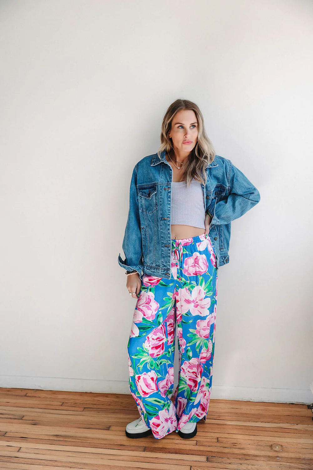 Technicolour Elastic Waist Pants