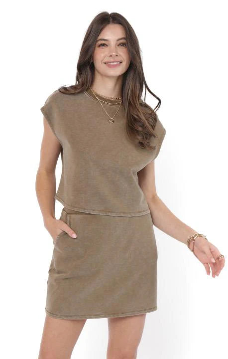 Little Games Washed Terry Knit Top