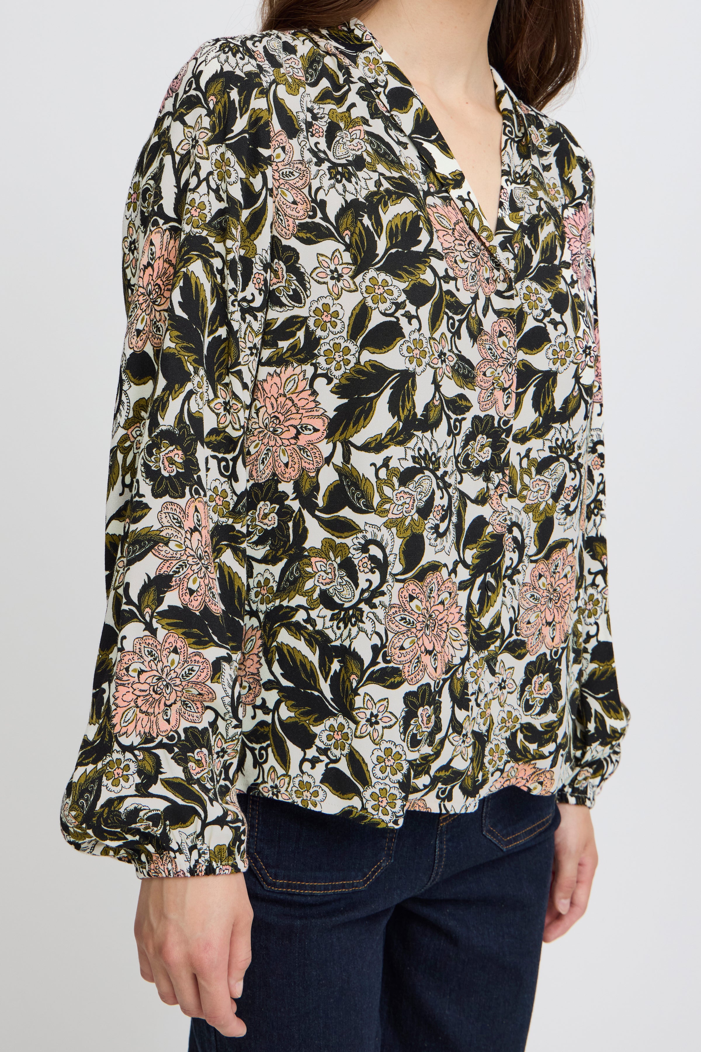 Irrosie Shirt - Vintage Flower Print