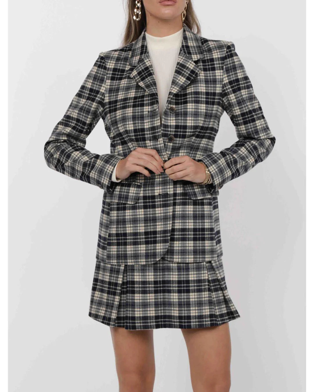 Wilson Plaid Fitted Blazer