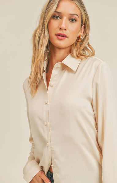 Bianca Satin Long Shirt