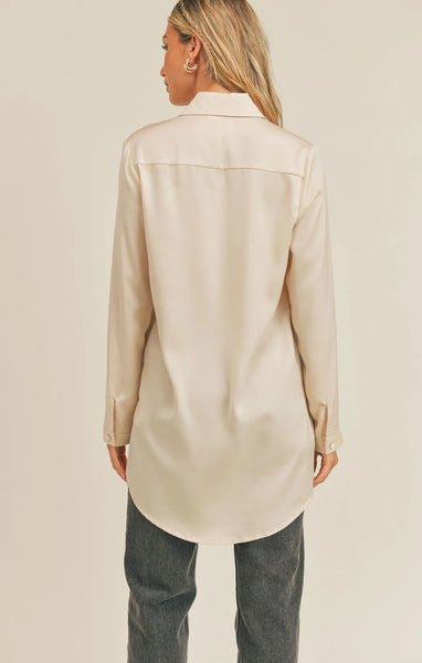 Bianca Satin Long Shirt
