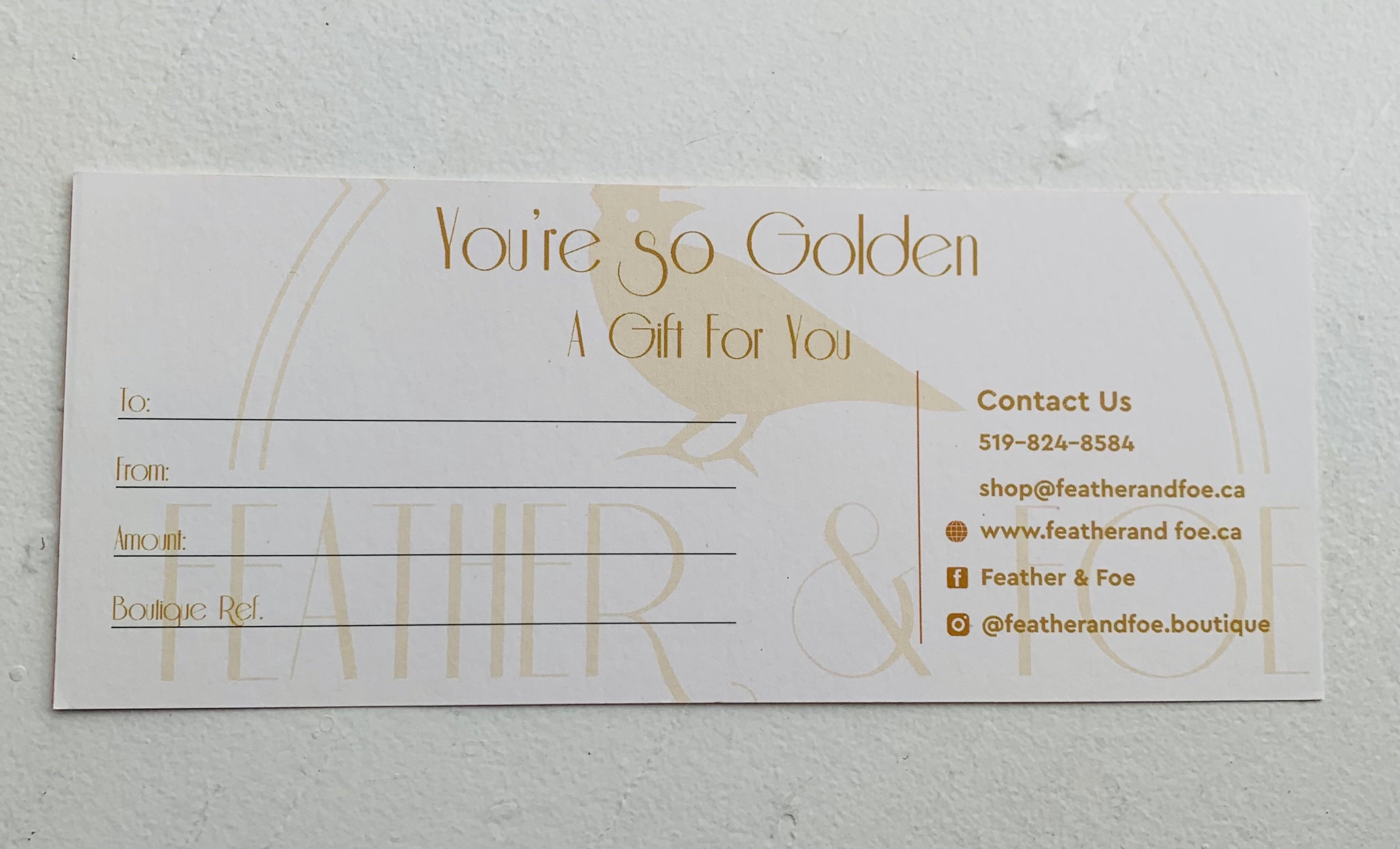 Feather & Foe Gift Card