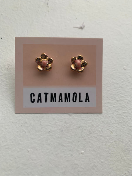 Ceramic Flower Earrings