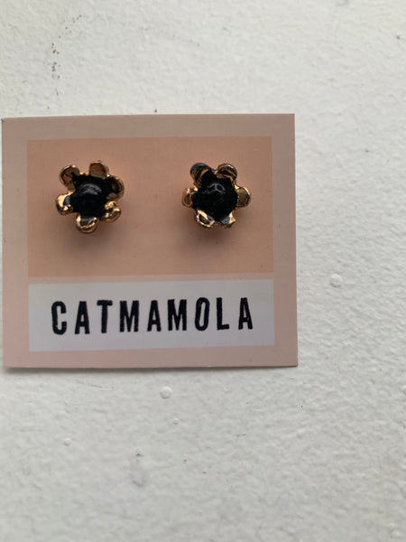 Ceramic Flower Earrings