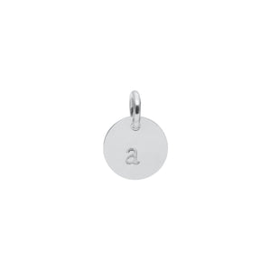 Initial Charm Silver