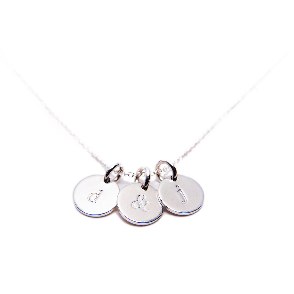 Initial Charm Silver