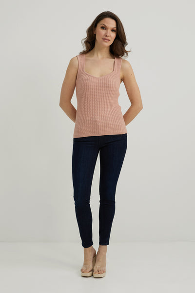 Old Rose Knit Tank