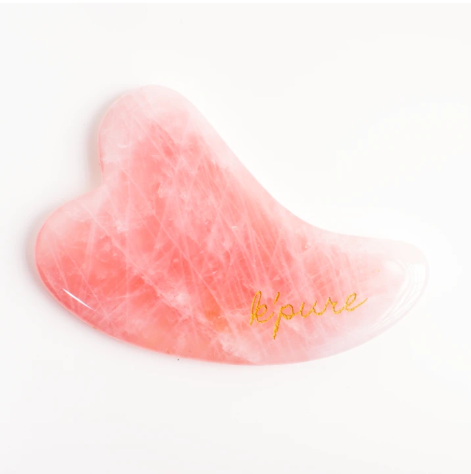 Gua Sha Facial Massage Tool - Rose Quartz