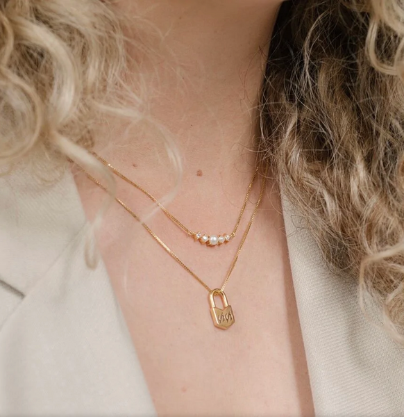 Valli Necklace CZ & White Pearl
