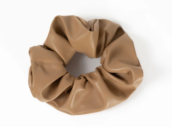 Vegan Leather Scrunchie