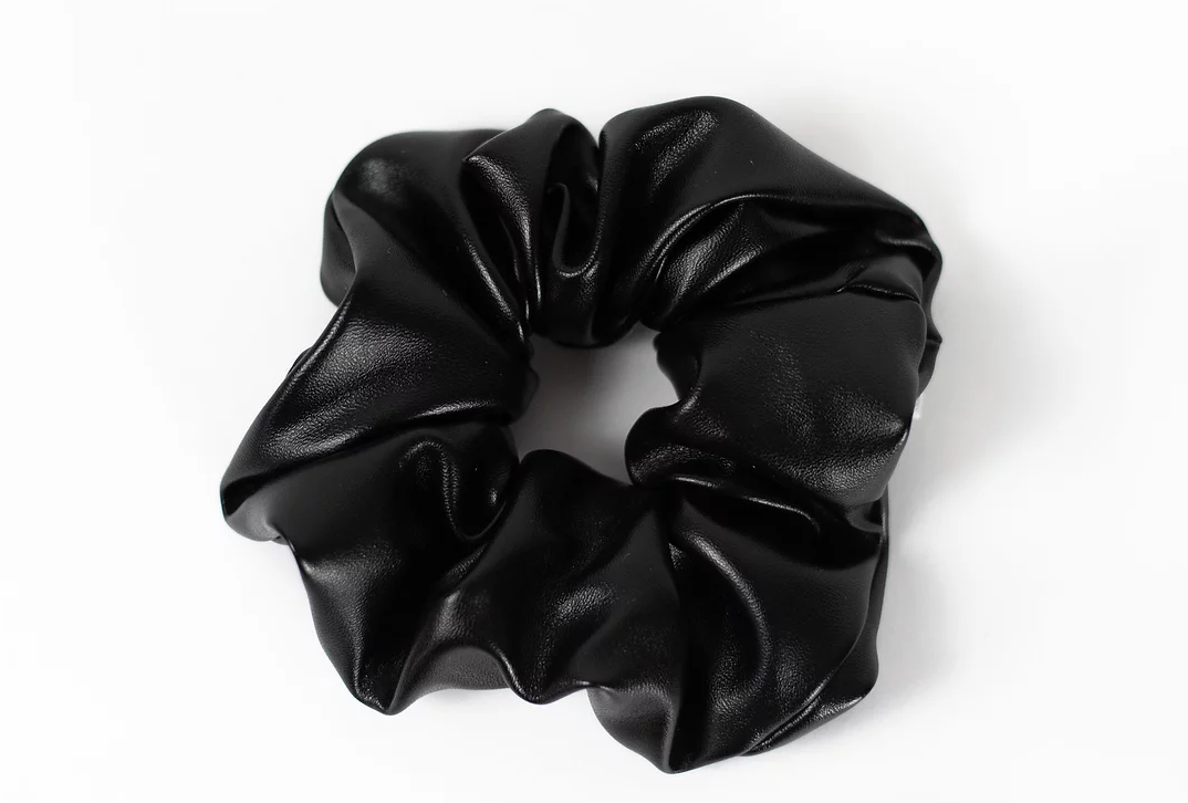 Vegan Leather Scrunchie